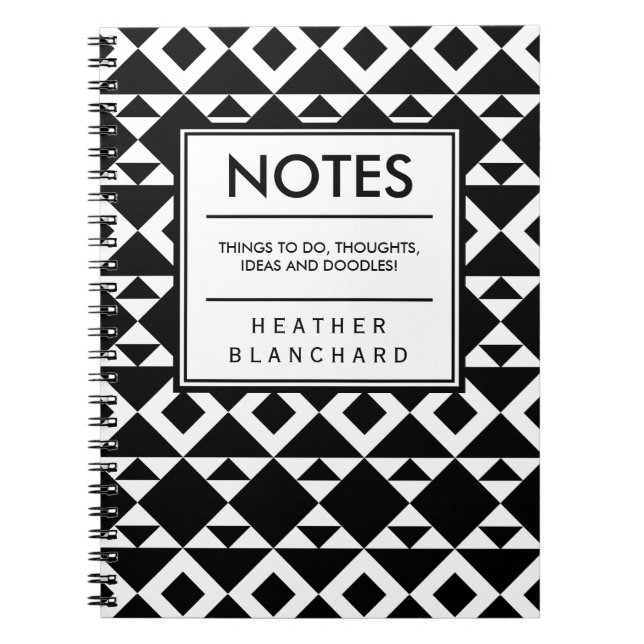 Cuaderno Triángulos tribales (Frente)