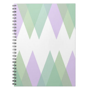 Cuaderno Triángulos verdes y lilacos