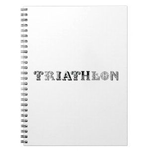 Cuaderno Triathlon cool logo for all sport lovers