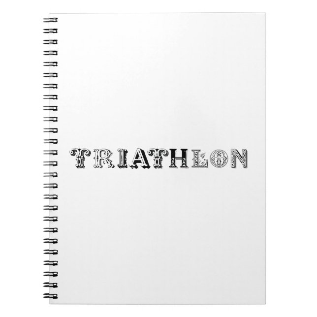 Cuaderno Triathlon cool logo for all sport lovers (Frente)