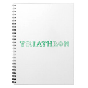 Cuaderno Triathlon cool logo for all sport lovers