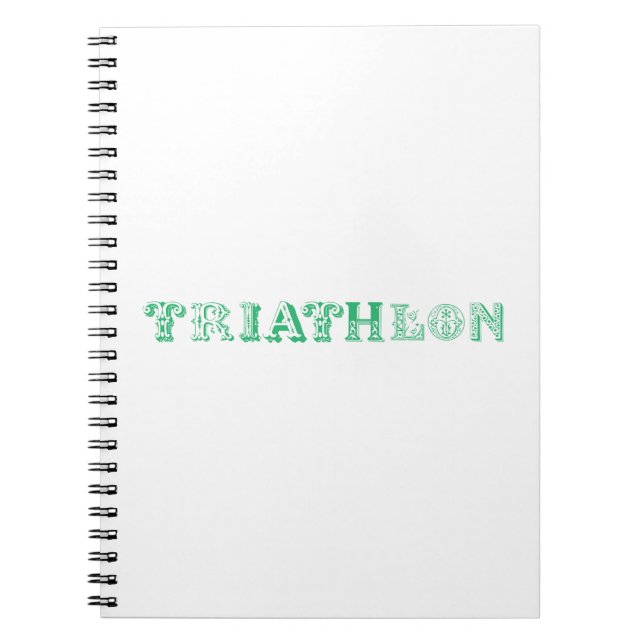 Cuaderno Triathlon cool logo for all sport lovers (Frente)