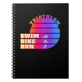 Cuaderno Triathlon Swim, bicicleta, correr