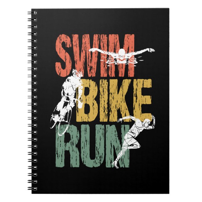 Cuaderno Triathlon Vintage Swike Run (Frente)