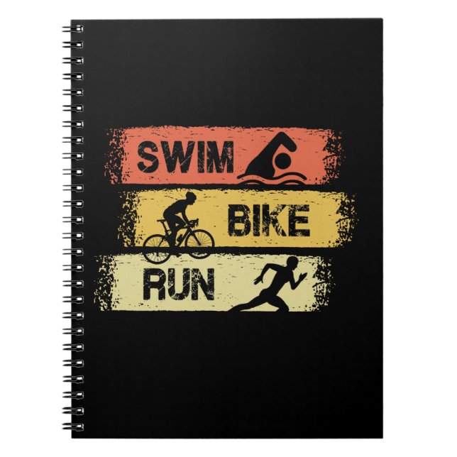 Cuaderno Triatlón - Huida en bicicleta de natación (Frente)
