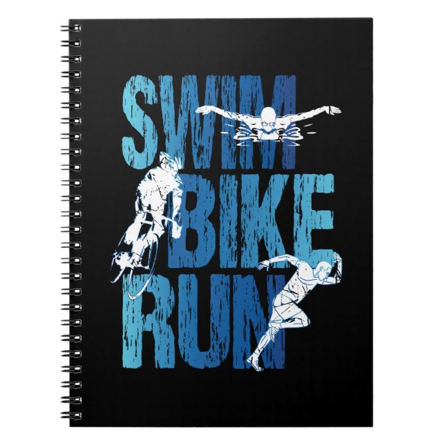 Cuaderno Triatlón - Huida en bicicleta de natación (Frente)
