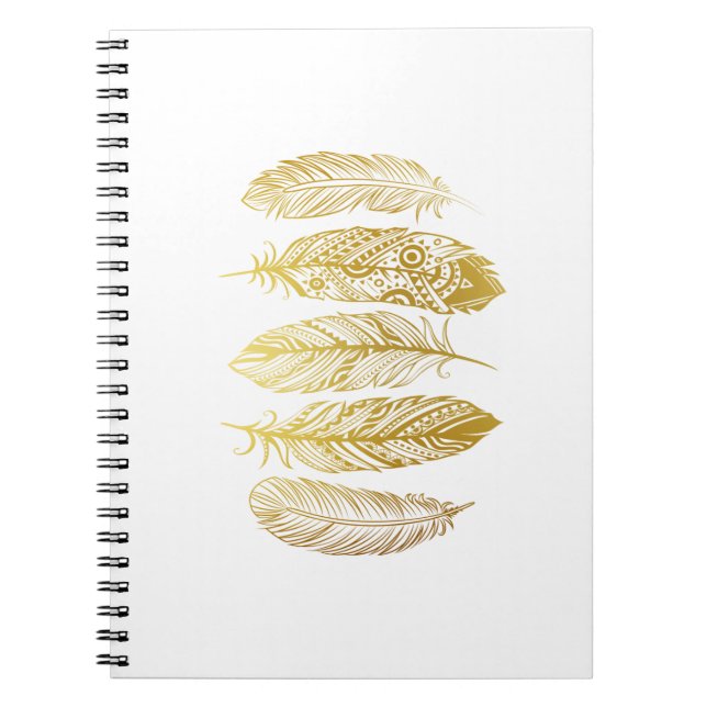 Cuaderno tribal de la impresión de la falsa pluma (Frente)