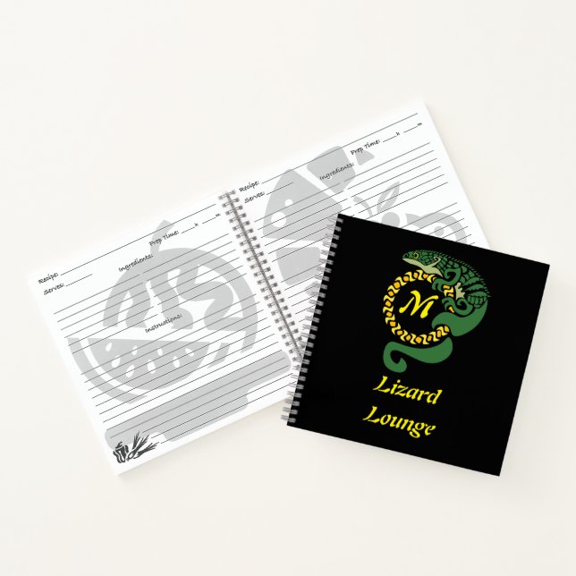 Cuaderno Tribal escalada de lagarto mexicano (Interior)