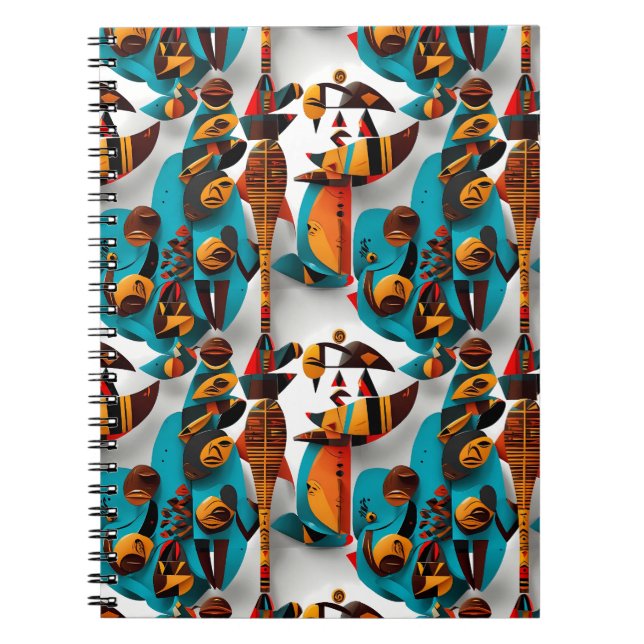 Cuaderno Tribus de origen étnico: Travesías etéreas (Frente)