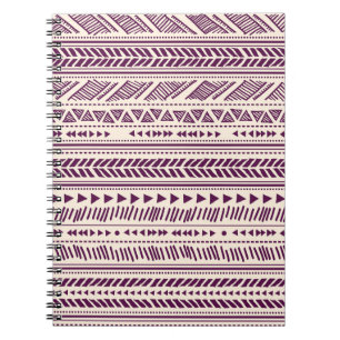 Cuaderno Tribus étnicas: patrón geométrico sin fisuras.