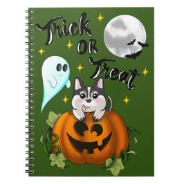 Cuaderno Trick o tratar Perro de Halloween