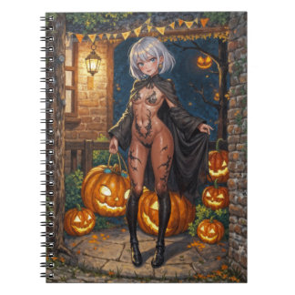 Cuaderno Trick o Treater, valiente Chica de disfraces de Ha