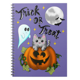 Cuaderno Trick or treat Halloween cat