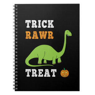 Cuaderno Trick Rawr Treat Cute Halloween Brontosaurus Dino