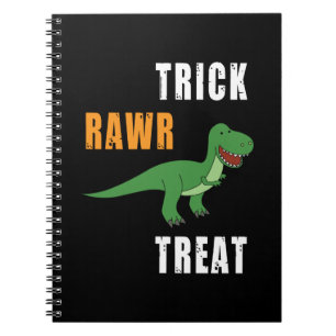 Cuaderno Trick Rawr Treat Cute Halloween Tyrannosaurus Rex