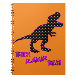 Cuaderno ¡Trick RAWR Tret! - Halloween Tyrannosaurus Rex