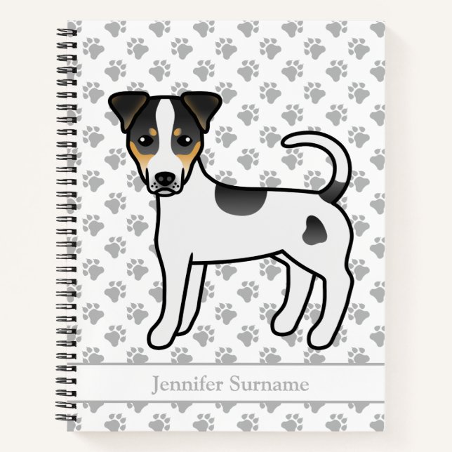 Cuaderno Tricolor Smooth Coat Parson Russell Terrier & Nomb (Anverso)