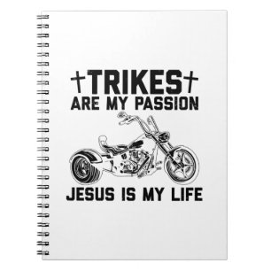 Cuaderno Trike Motorcycle Sayings Idea de regalo de Trike
