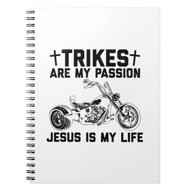 Cuaderno Trike Motorcycle Sayings | Idea de regalo de Trike (Frente)