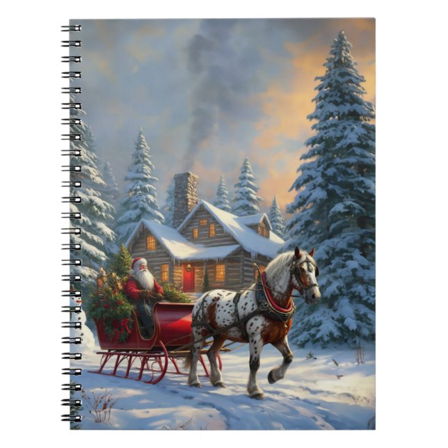 Cuaderno Trineo de un caballo de Santa Claus (Frente)