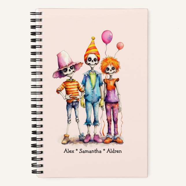 Cuaderno Trio Adorable Pastel Zombie - Halloween lindo (3) (Anverso)