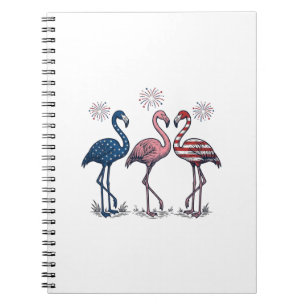 Cuaderno Trío de Flamencos Patrióticos Diseño de Grabado Vi
