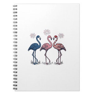 Cuaderno Trío de flamencos patrióticos diseño de grabado vi