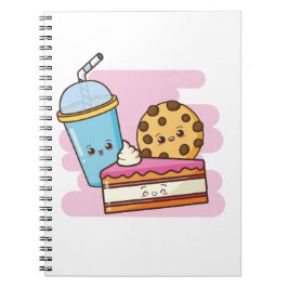 Cuaderno Trío de postres deliciosos - pasteles, galletas y