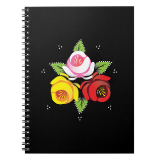 Cuaderno Trio Narrowboat y Canal Art rosas
