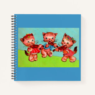 Cuaderno trío violinista kitten