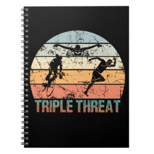 Cuaderno Triple amenaza - Atleta Triatlón