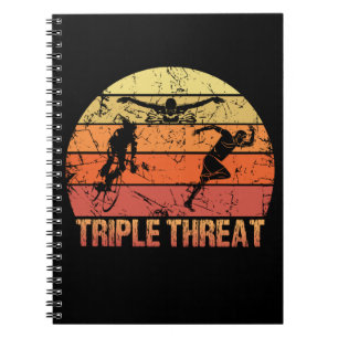Cuaderno Triple amenaza de triatlón