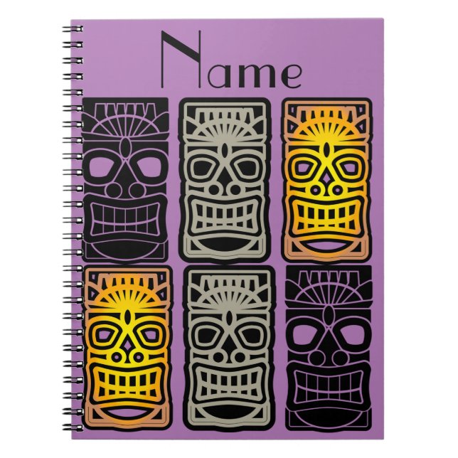 Cuaderno Triple escultura tiki Thunder_Cove (Frente)