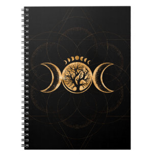 Cuaderno Triple luna - Árbol de vida Ornamento