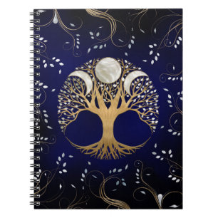 Cuaderno Triple luna - Árbol de vida Ornamento