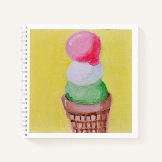 Cuaderno Triple Scoop Ice Cream Cone (Anverso)