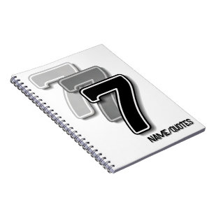 Cuaderno Triple Seven Gráfico – Arte Moderno Minimalista