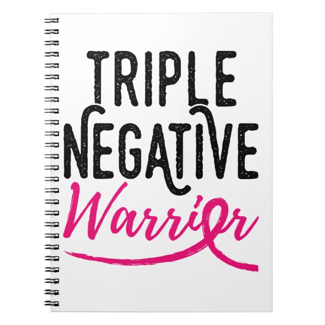 Cuaderno Triple sobreviviente negativa conciencia del cánce (Frente)