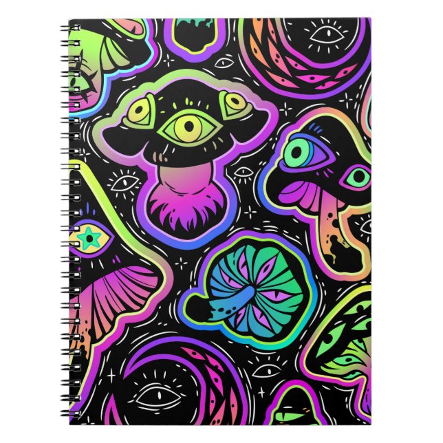 Cuaderno Trippy Mushrooms (Frente)