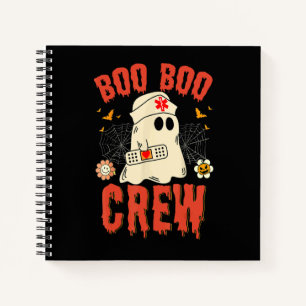 Cuaderno Tripulación Boo Boo Enfermera Fantasma Divertido D