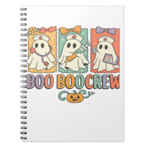 Cuaderno tripulación de boo boo enfermera camiseta de hallo