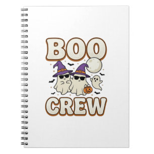 Cuaderno Tripulación de Boo Fantasma Diseño de Vector Vinta