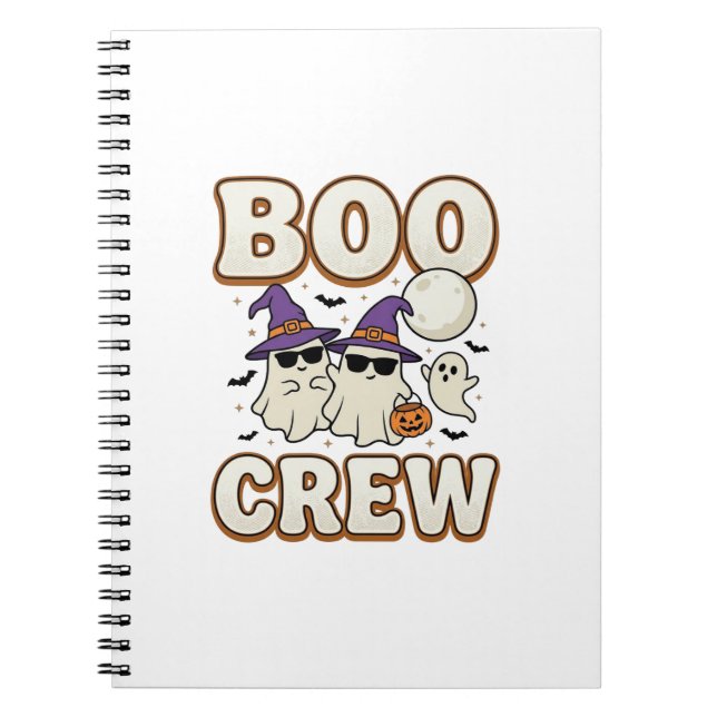 Cuaderno Tripulación de Boo Fantasma Diseño de Vector Vinta (Frente)