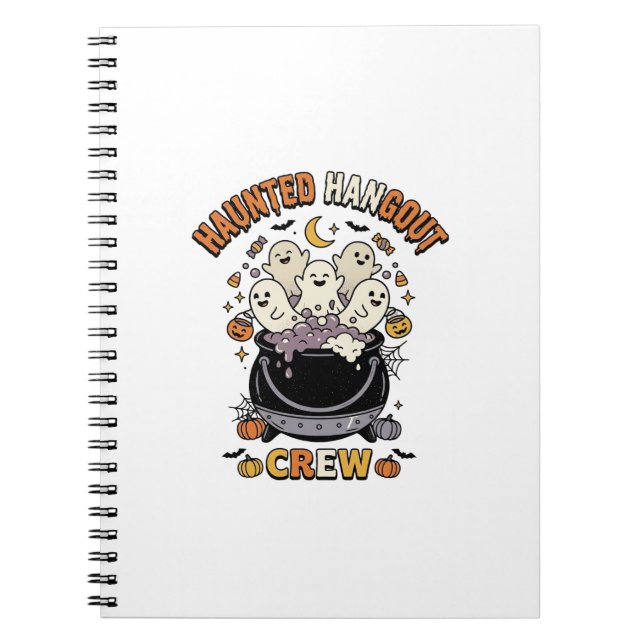 Cuaderno Tripulación de calabaza fantasma de Halloween (Frente)