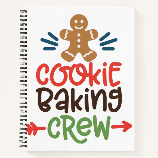 Cuaderno tripulación de horneado de galletas navidad  (Anverso)