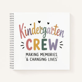 Cuaderno Tripulación de jardín de infancia haciendo recuerd