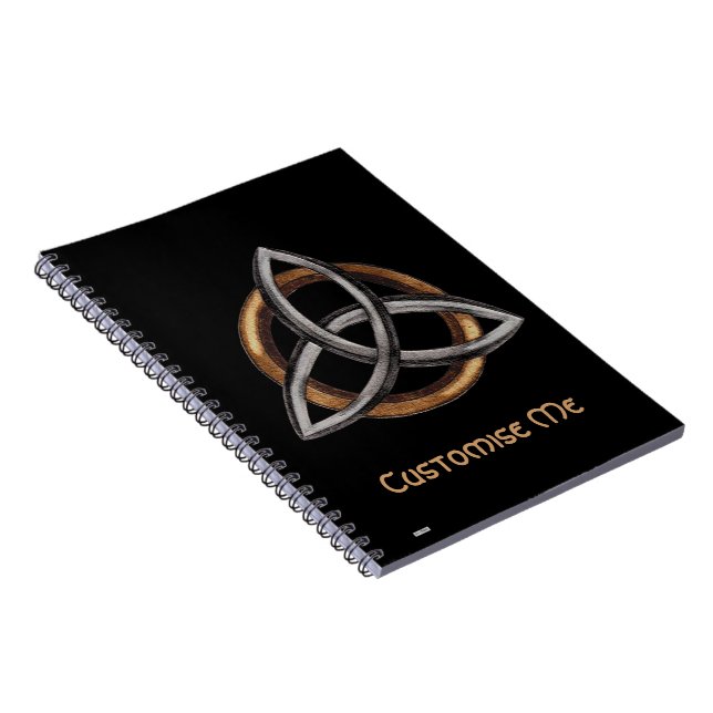 Cuaderno Triquetra (Marrón/Plata) (Lado Derecho)