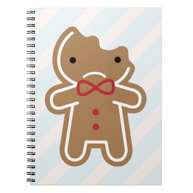 Cuaderno Triste Bitten Kawaii Gingerbread Man (Frente)