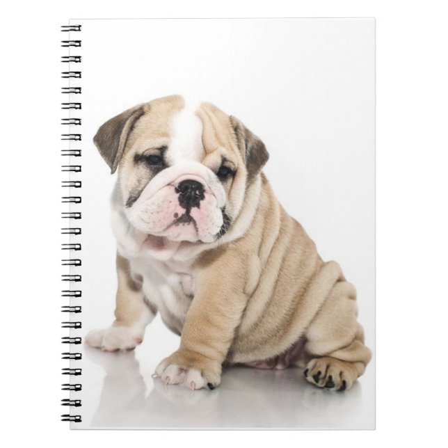 Cuaderno Triste Bulldog de cachorros (Frente)