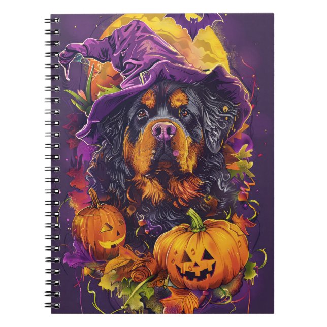 Cuaderno Triste calabaza de brujas tibetana de perro de Hal (Frente)